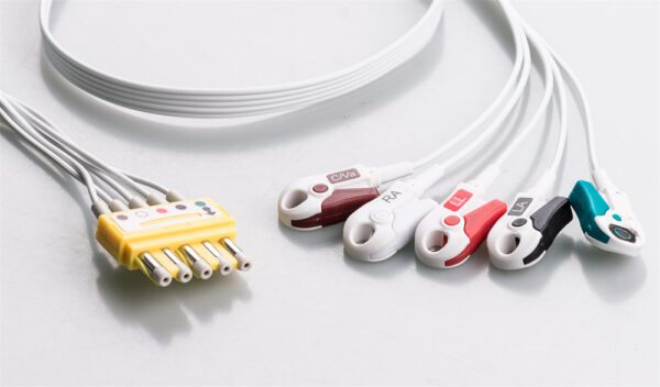 AU-HPC5-90DP-10   Disposable ECG Lead Set, YM